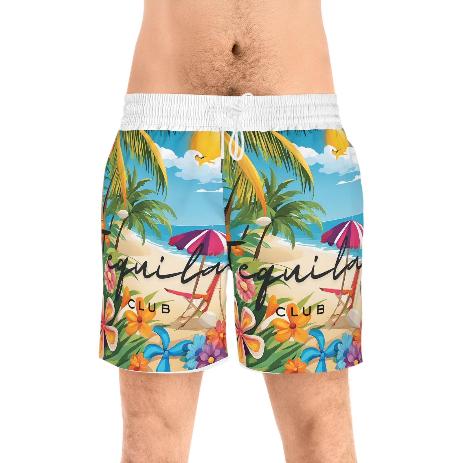 Men's Mid-Length Swim Shorts (AOP)