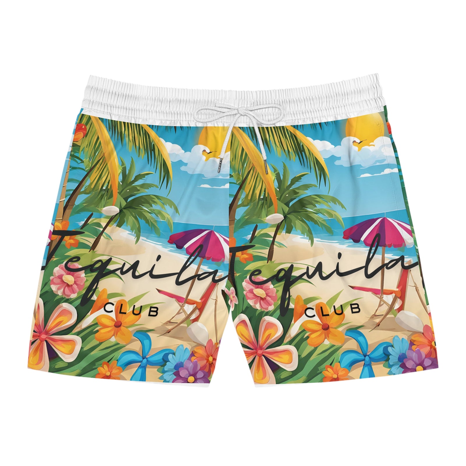 Men's Mid-Length Swim Shorts (AOP)